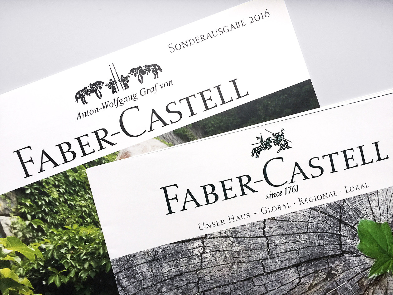 Faber-Castell Logo auf Magazin